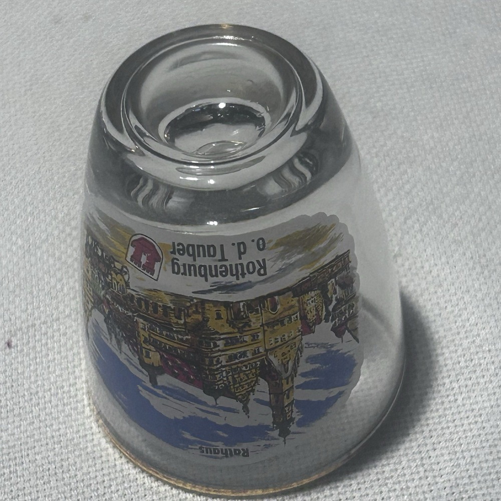 Vintage 2 Gold Rim German Shot Glasses Rüdesheim a.Rh.Drosselgasse‎ + Rudesheim - Picture 5 of 8
